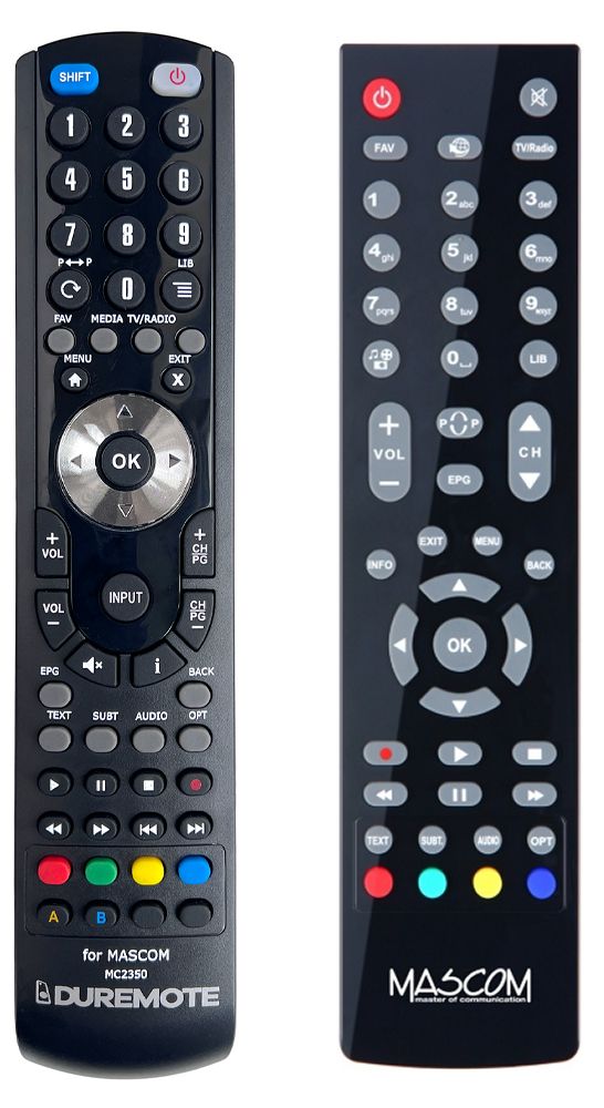 MASCOM MC2350HD IR - távirányító duplikátum