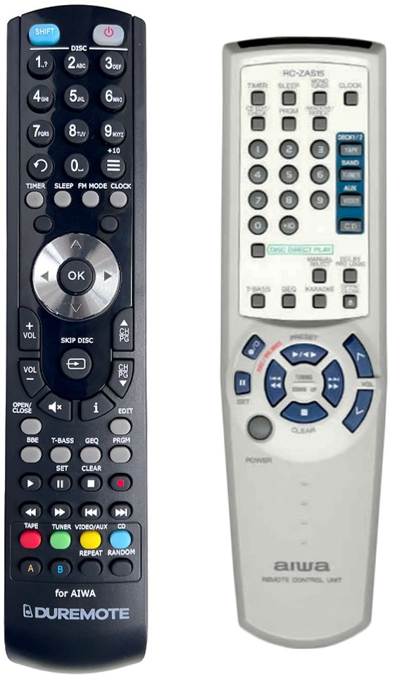 AIWA RC-ZAS15 - távirányító duplikátum
