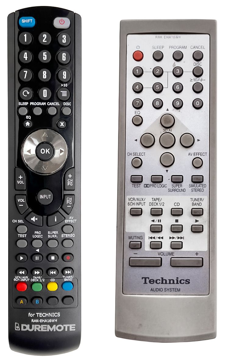 TECHNICS RAK-EHA16WH - távirányító duplikátum