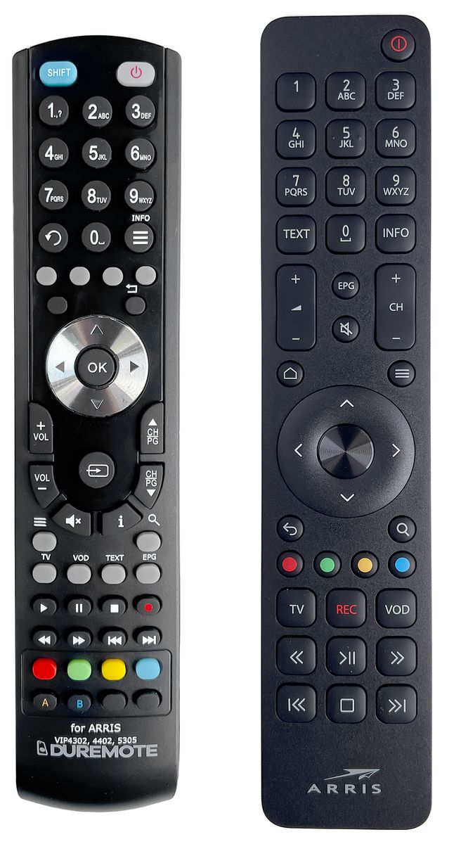 ARRIS RC3384102/01B, VIP4302, VIP4402, VIP5305 IR, SledovaniTV - távirányító duplikátum