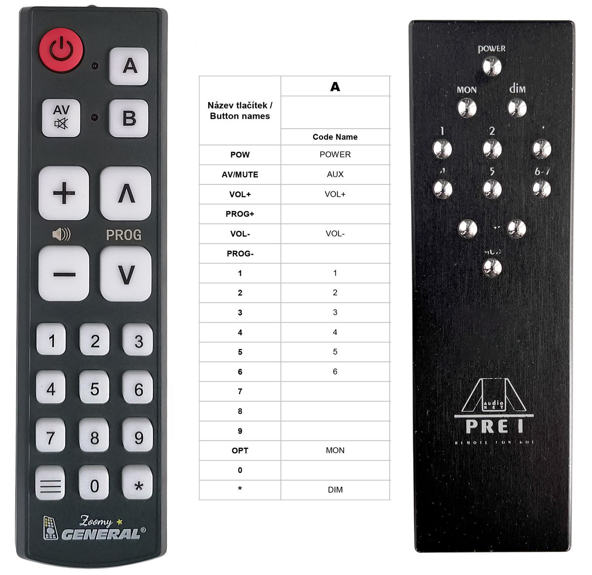 AUDIONET PRE-1 G2 -   


kompatibilis General márkájú távirányító
