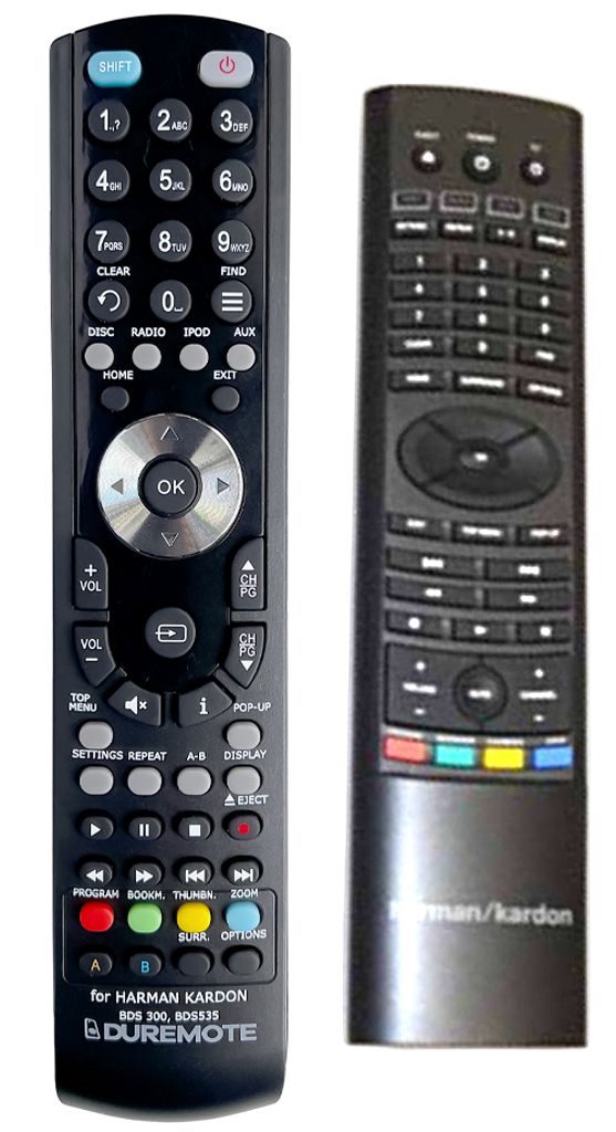 HARMAN KARDON BDS-300, BDS-400, BDS-600, BDS-700, BDS-800 - távirányító duplikátum