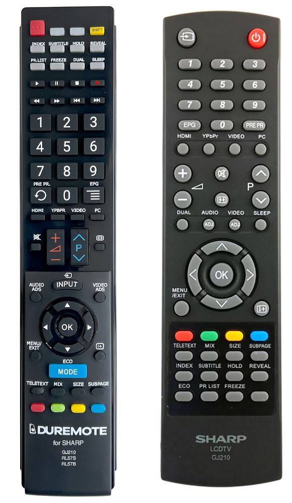 SHARP GJ210, 9JR9800000003  - távirányító duplikátum