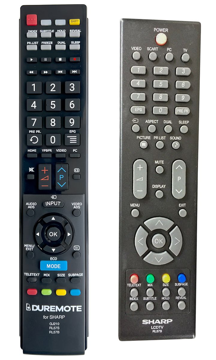 SHARP RL57S, 9JR9800000002 - távirányító duplikátum