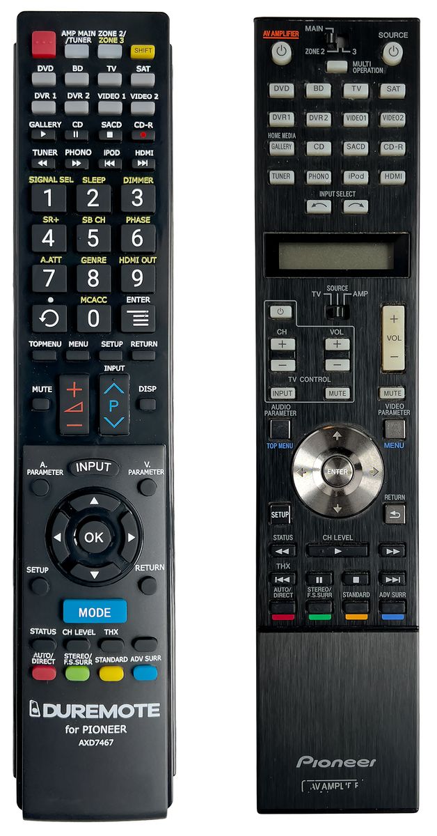 PIONEER AXD7467 - távirányító duplikátum