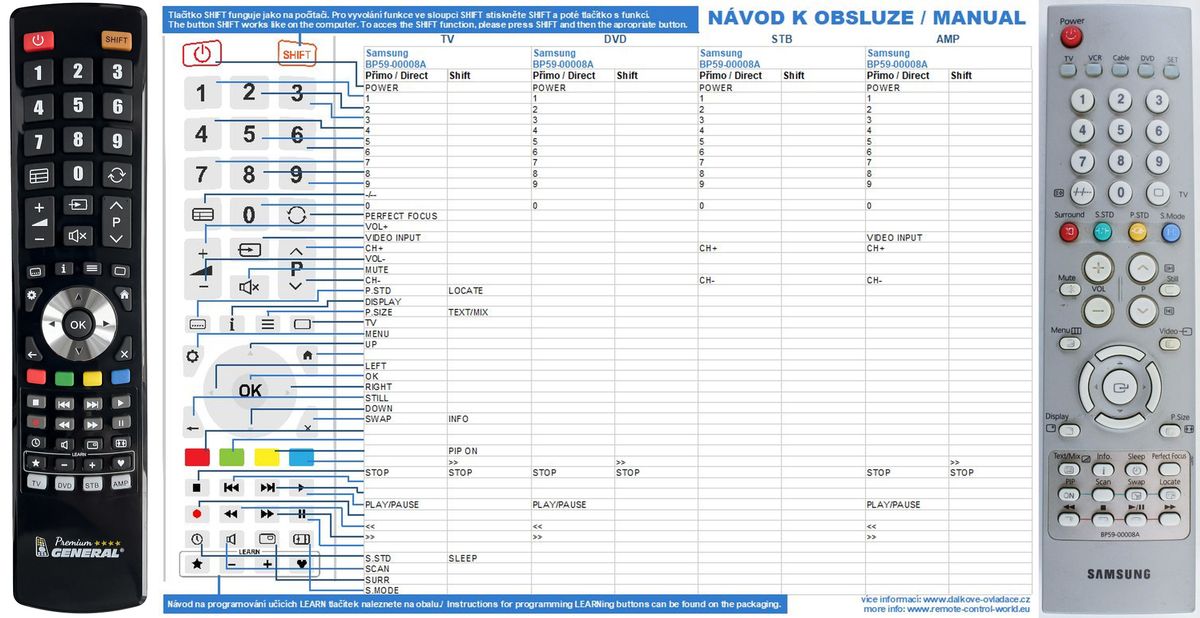 SAMSUNG BP59-00008A -   


kompatibilis General márkájú távirányító