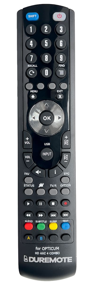 OPTICUM HD AXC 4 COMBO - távirányító duplikátum