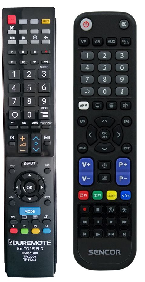 SENCOR SDB 6010SI IRDETO USB PVR - távirányító duplikátum