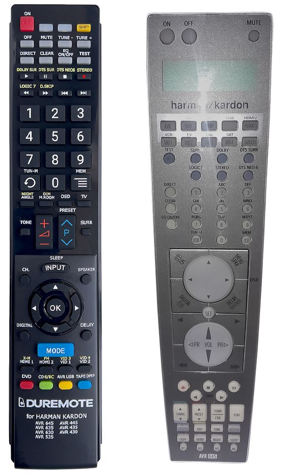 HARMAN KARDON AVR 535, AVR 630, AVR 635, AVR 645 - távirányító duplikátum