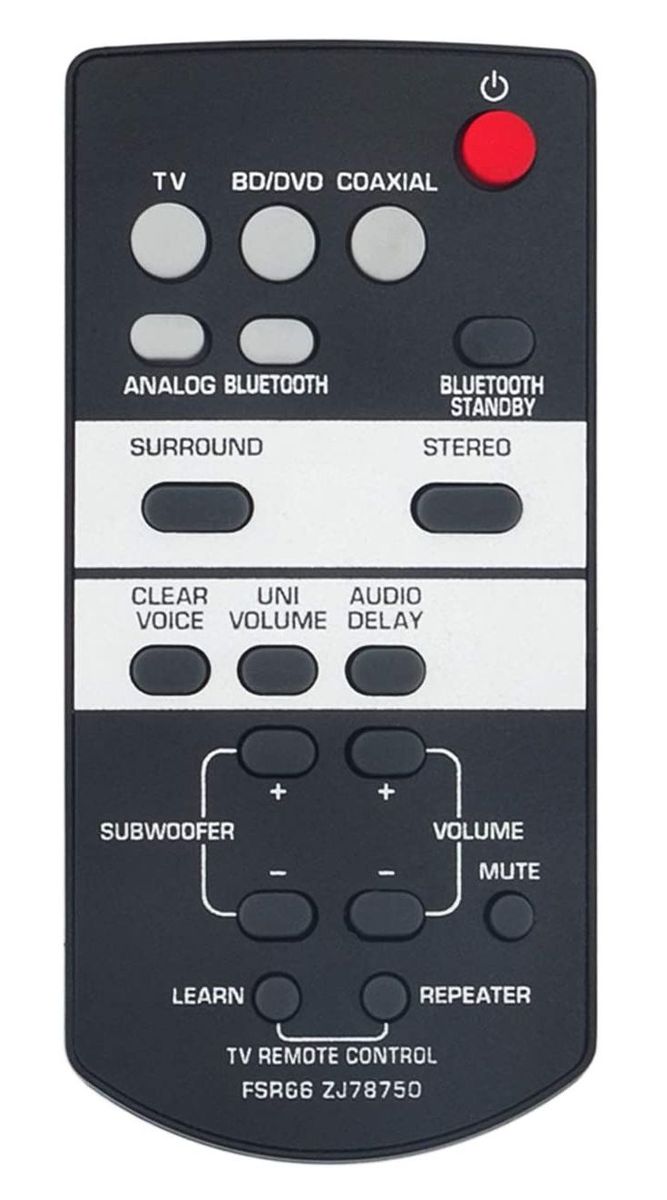 YAMAHA ZJ78750 - helyettesítő távirányító