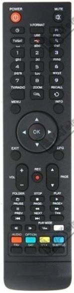 GOLDEN MEDIA UNIBOX 9060 CRCI HD, 9080 CRCI HD V2 - helyettesítő távirányító