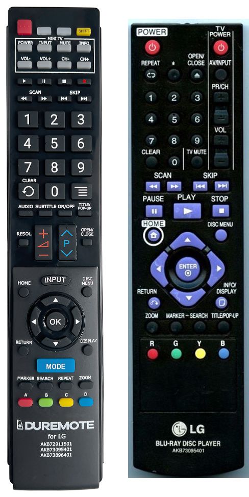 LG AKB73095401 - távirányító duplikátum