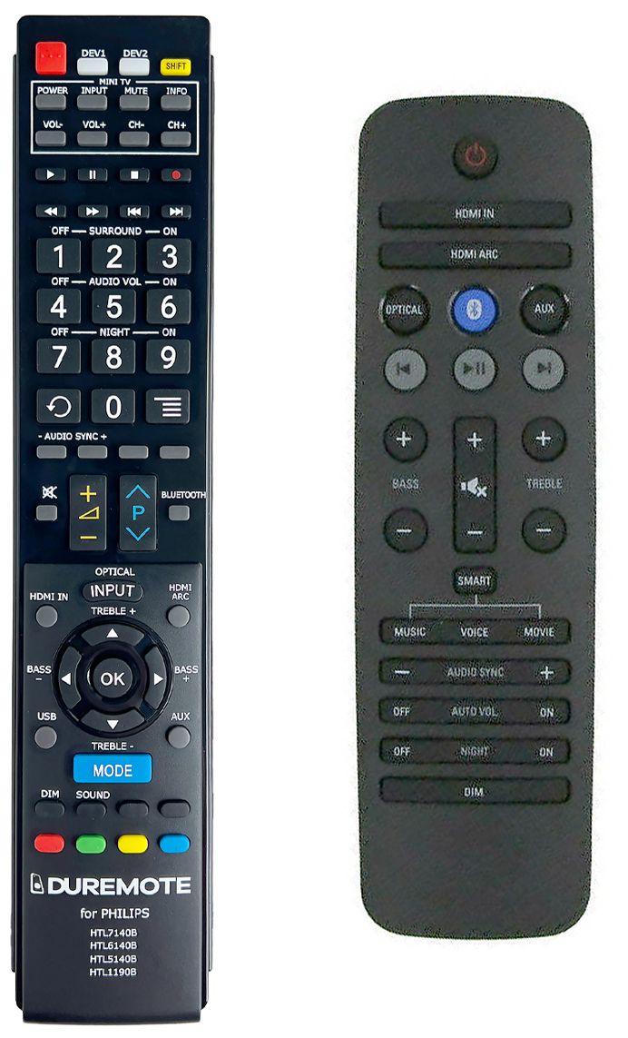 PHILIPS HTL7140B, HTL7140/B12 - távirányító duplikátum