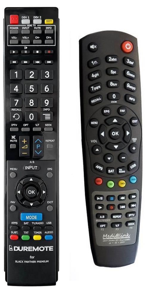 MEDIALINK 1CI 1CARD + TV vezérlés (mini TV) - távirányító duplikátum