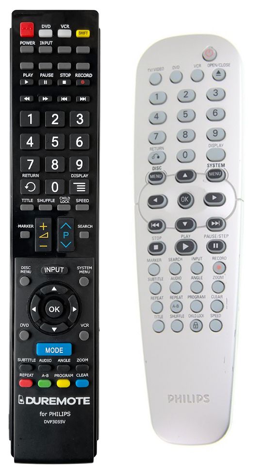 PHILIPS DVP3055 - távirányító duplikátum