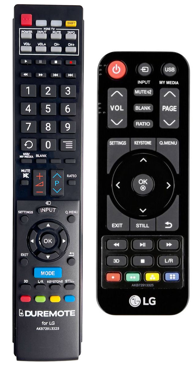 LG AKB72913325 + TV vezérlés (mini TV) - távirányító duplikátum