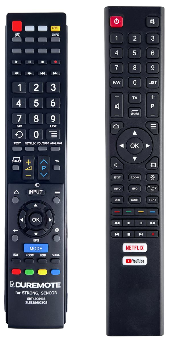 SENCOR SLE32S602TCS, SLE40FS602TCS, SLE24S602TCS - távirányító duplikátum