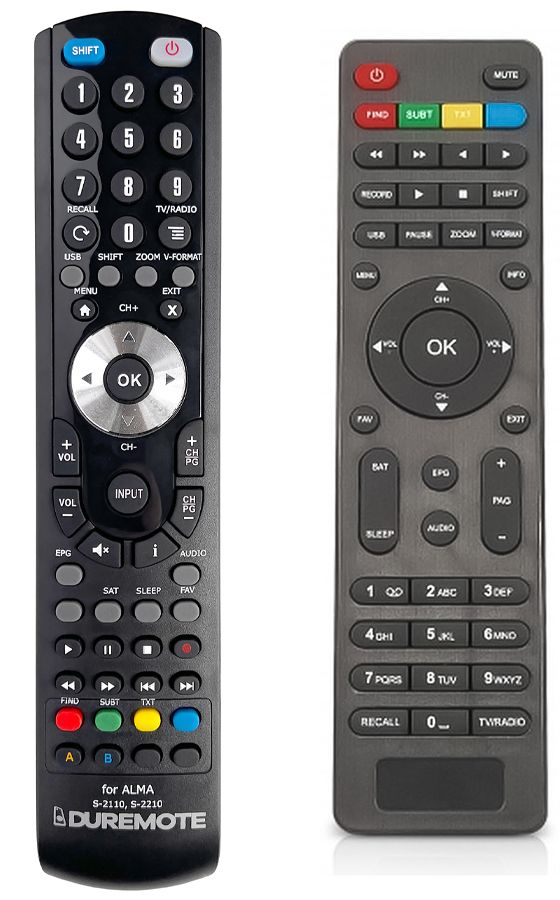 ALMA S-2110, S-2210 - távirányító duplikátum