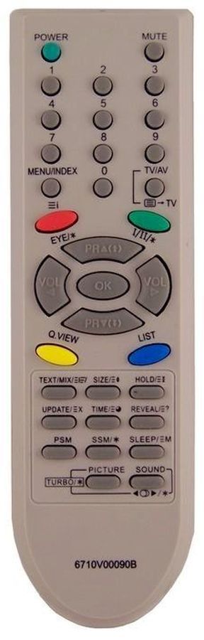 LG 6710V00090B - helyettesítő távirányító
