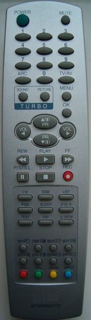 LG 6710V00077V - helyettesítő távirányító