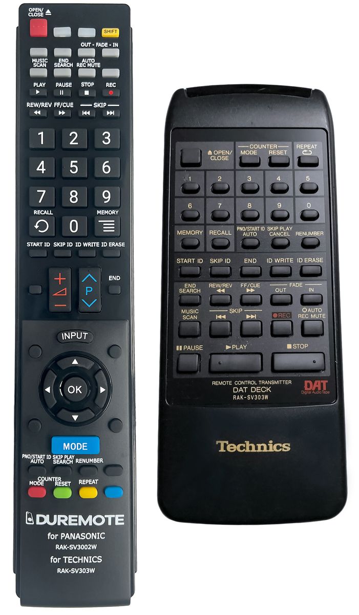 TECHNICS RAK-SV303W - távirányító duplikátum