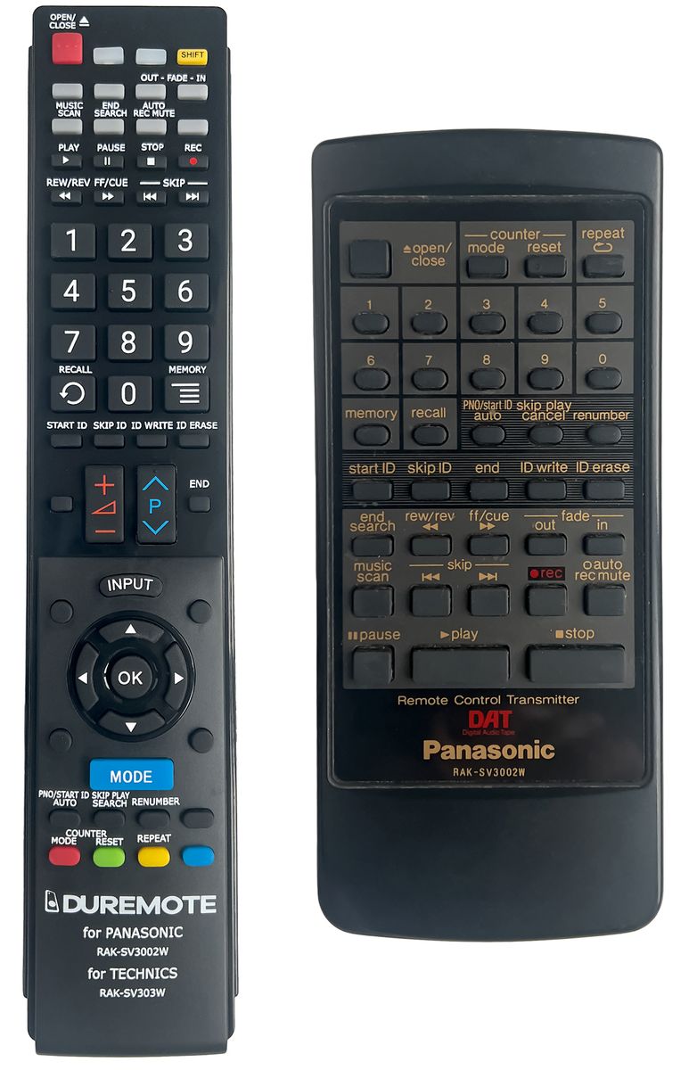 PANASONIC RAK-SV3002W - távirányító duplikátum