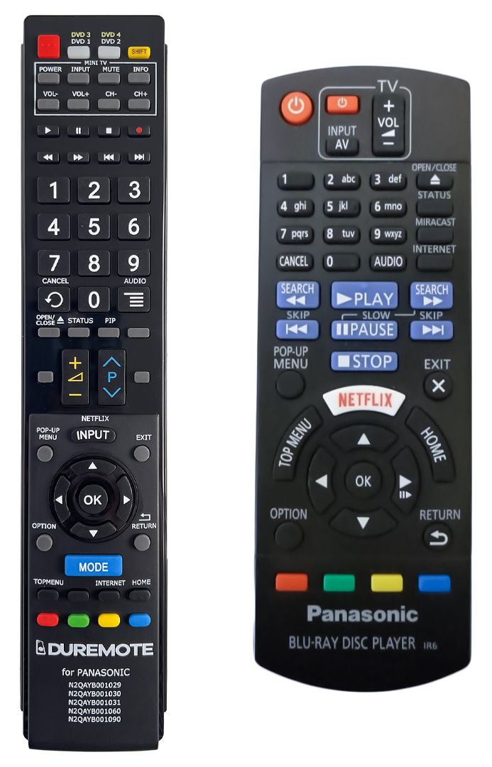 PANASONIC N2QAYB001031 - távirányító duplikátum