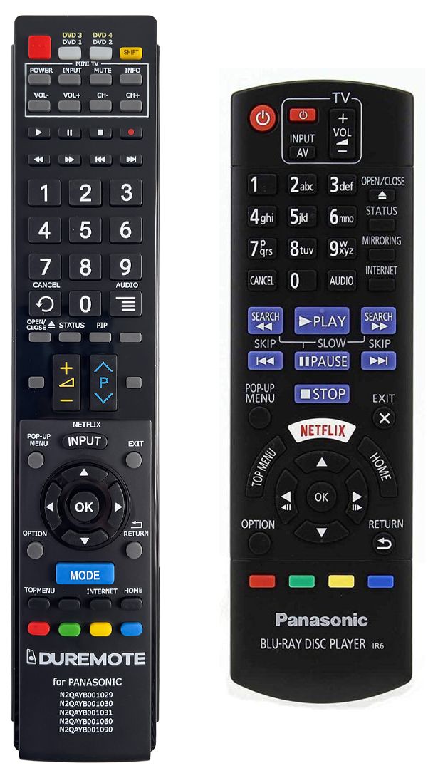 PANASONIC N2QAYB001090 - távirányító duplikátum