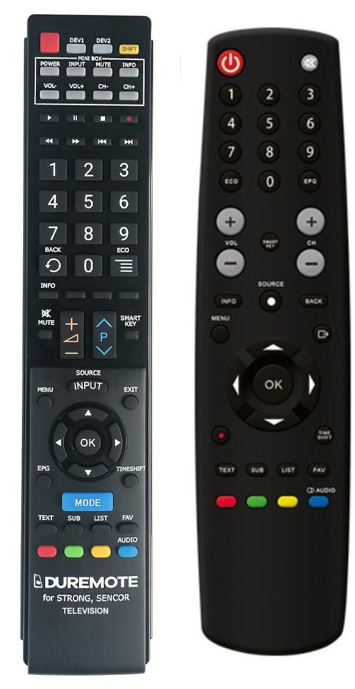 SENCOR SLE22F60TCS, SLE22F62TCS, SLE2470TCS, SLE3228TSC + TV vezérlés (mini TV) - távirányító duplikátum