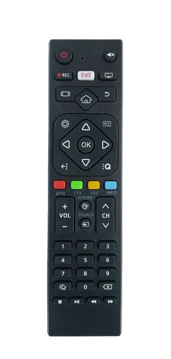VIVAX 32S60T2S2SM, 43S60T2S2SM, 49S60T2S2SM, 43S61T2S2SM, 55UHDS61T2S2SM,  - helyettesítő távirányító