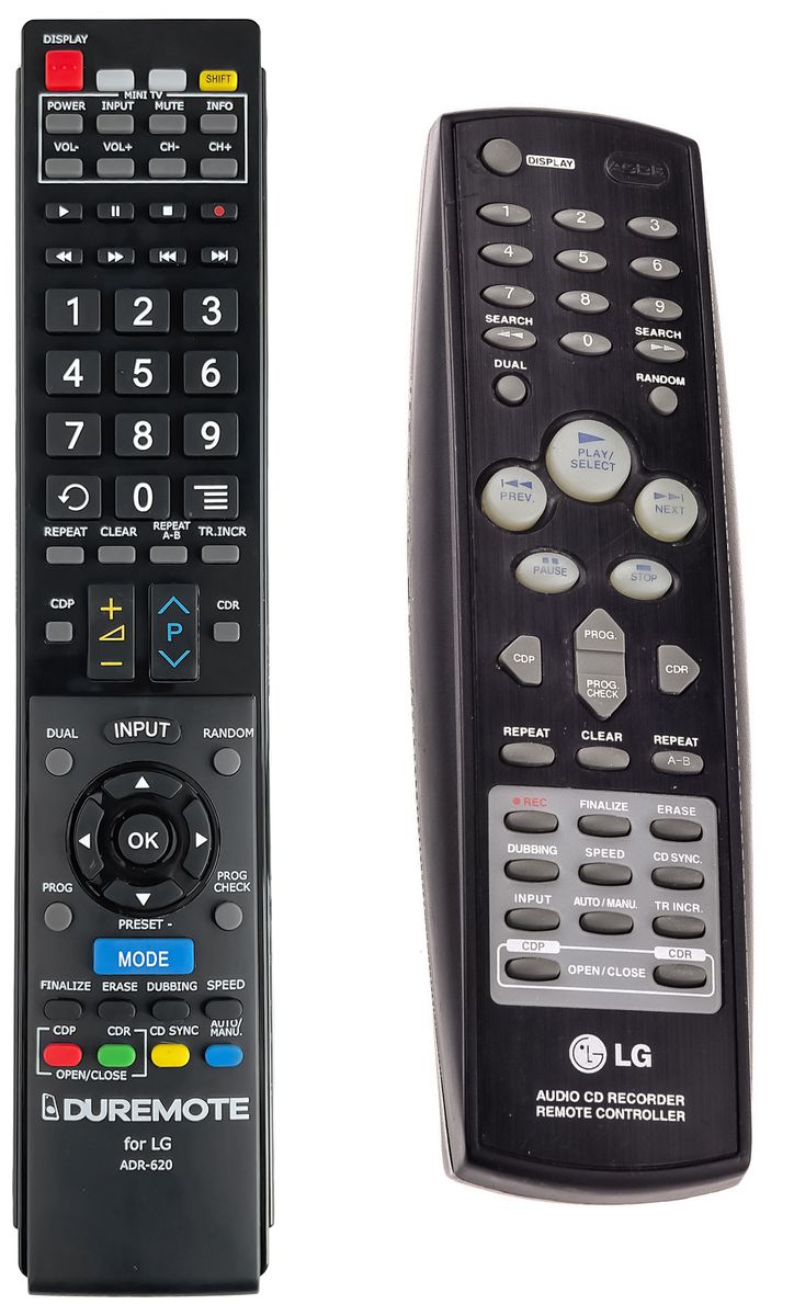 LG ADR-620 + TV vezérlés (mini TV) - távirányító duplikátum