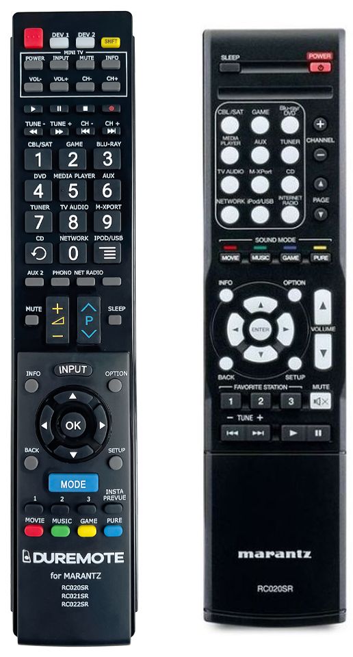 MARANTZ RC020SR + TV vezérlés (mini TV) - távirányító duplikátum