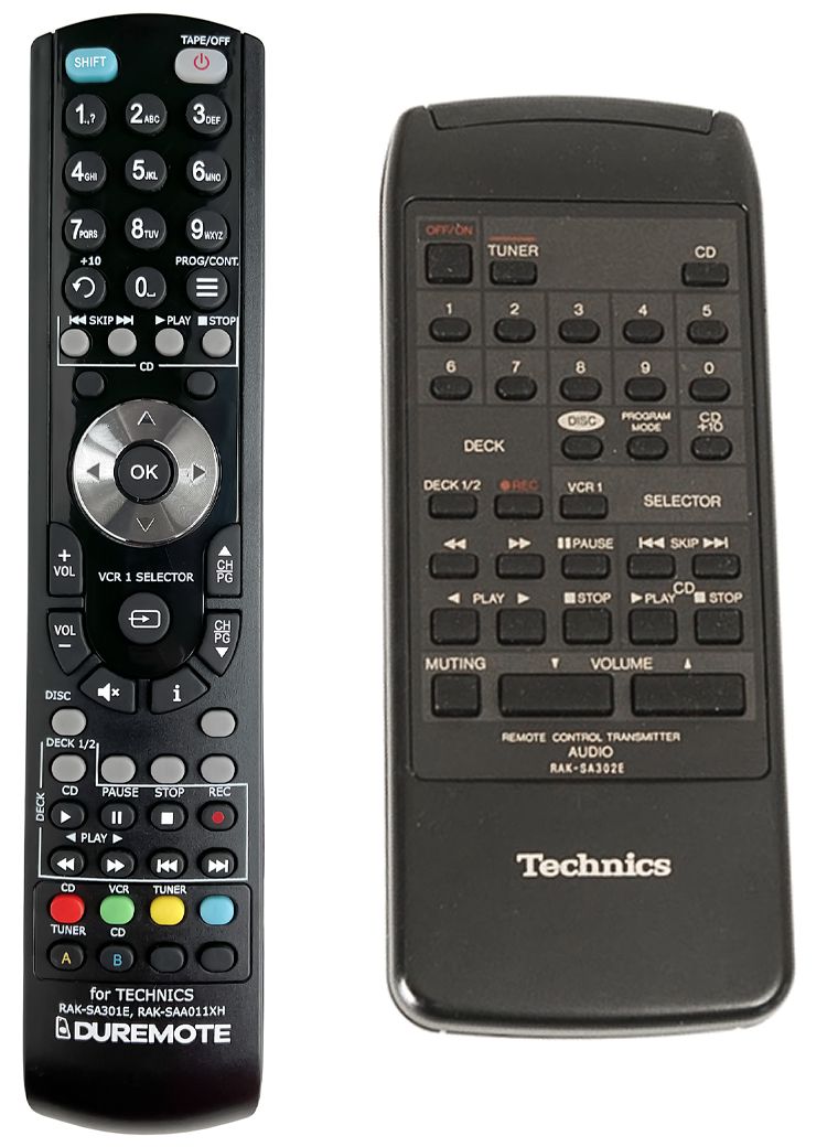 TECHNICS RAK-SA302E - távirányító duplikátum