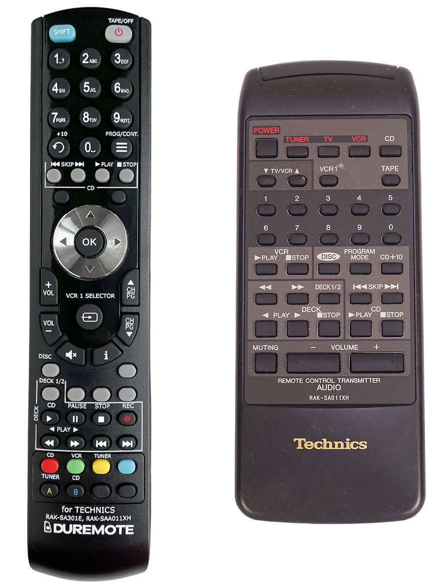 TECHNICS RAK-SA011XH - távirányító duplikátum