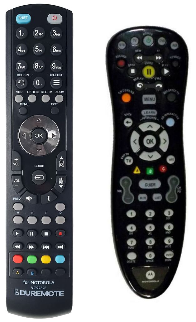 MOTOROLA MXv4 IR, MXv5 IR, MXv3, NOVA, VIR140 for Bell FibreOP  - távirányító duplikátum
