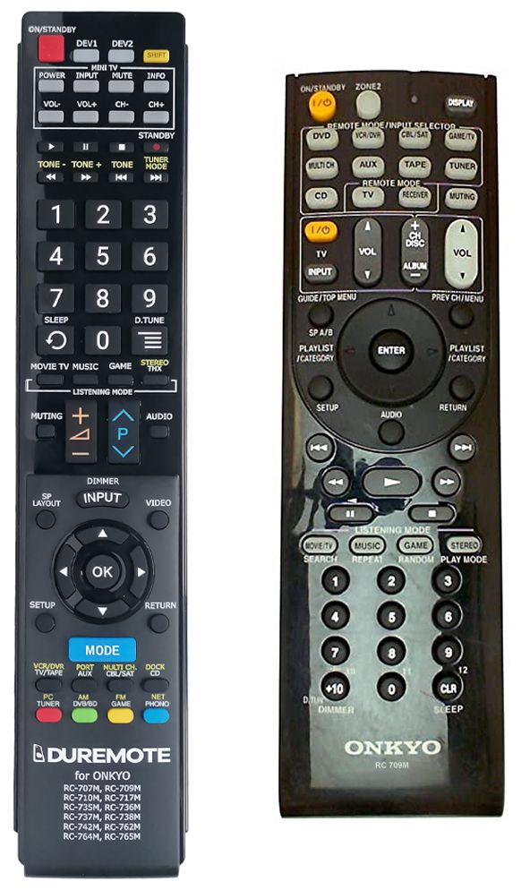ONKYO RC-709M, RC-717M - távirányító duplikátum