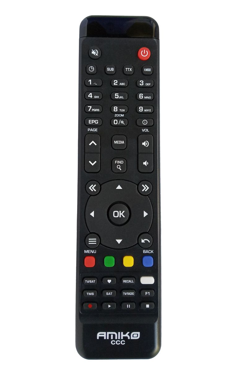 AMIKO CCC, HD8155, HD8265+, HD265 - eredeti gyári távirányító