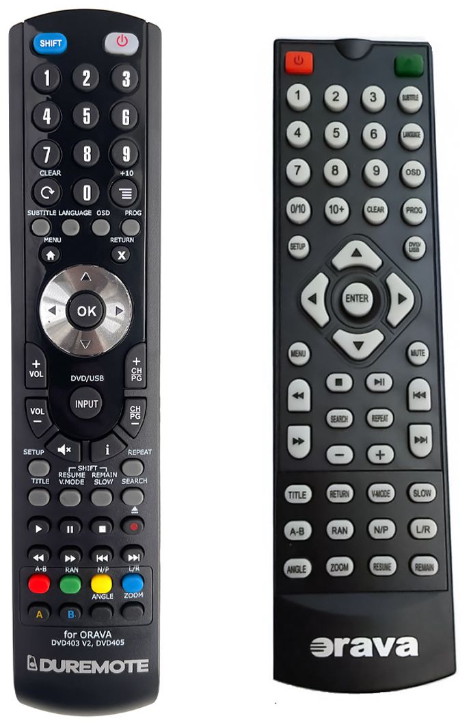 ORAVA DVD403, DVD405 - távirányító duplikátum