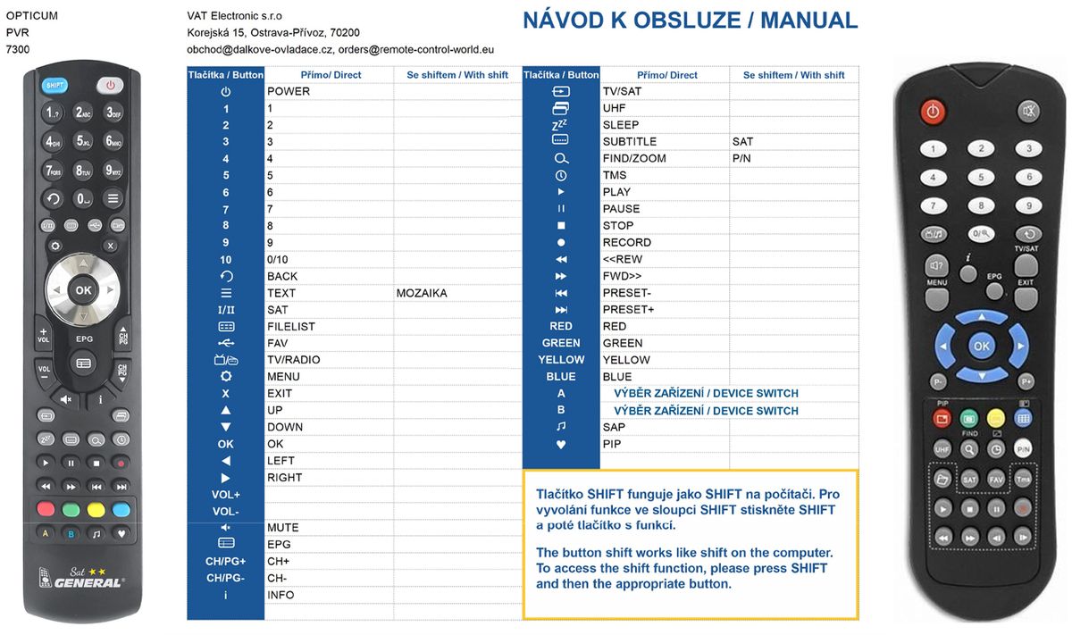 GOLDEN MEDIA UNIBOX 9060 CRCI HD, 9080 CRCI HD V1 -   


kompatibilis General márkájú távirányító