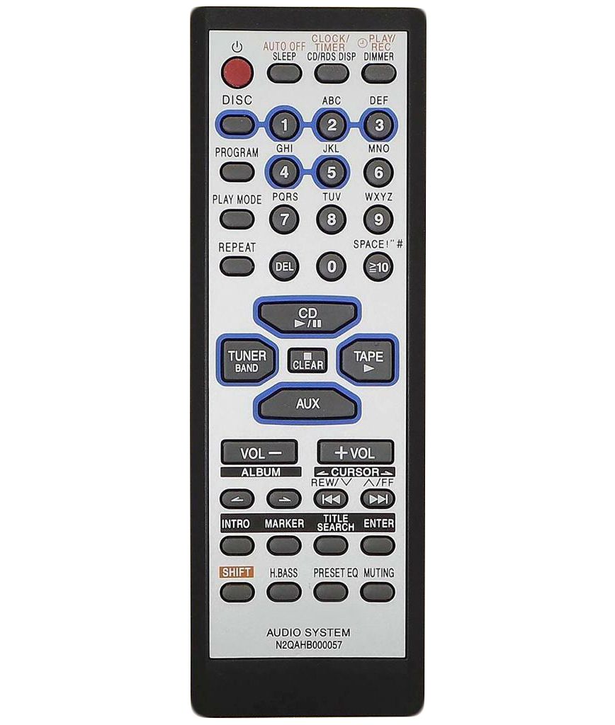 PANASONIC N2QAHB000042, N2QAHB000044 - helyettesítő távirányító