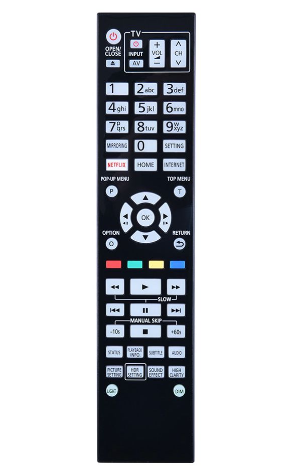 PANASONIC N2QAYA000172, DP-UB9000, DP-UB9004 - helyettesítő távirányító