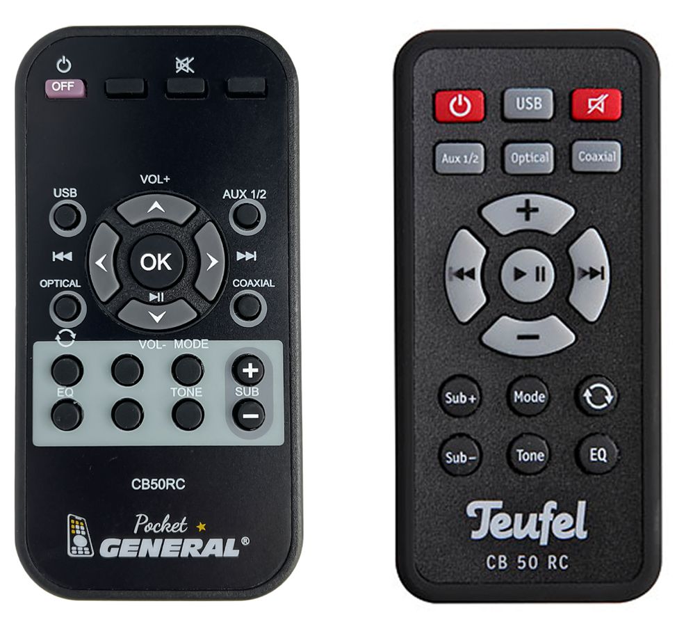 TEUFEL CB50RC, Cinebar 50 -   


távirányító
 duplikátum