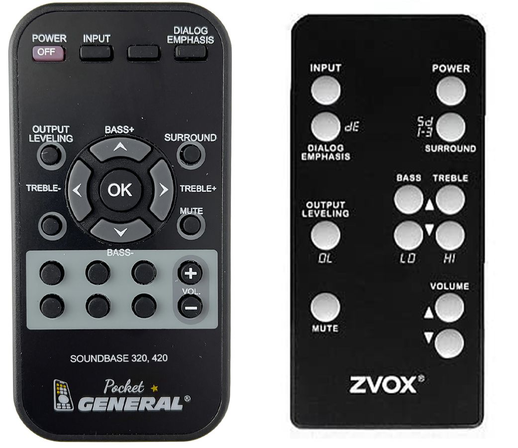 ZVOX Soundbase 320, 420 -   


távirányító
 duplikátum