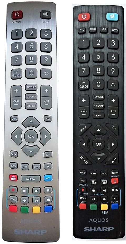 SHARP AQUOS SHW/RMC/0001N - eredeti gyári távirányító
