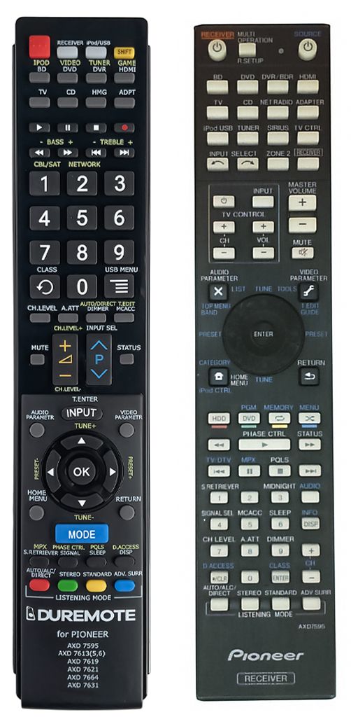 PIONEER AXD7595 - távirányító duplikátum