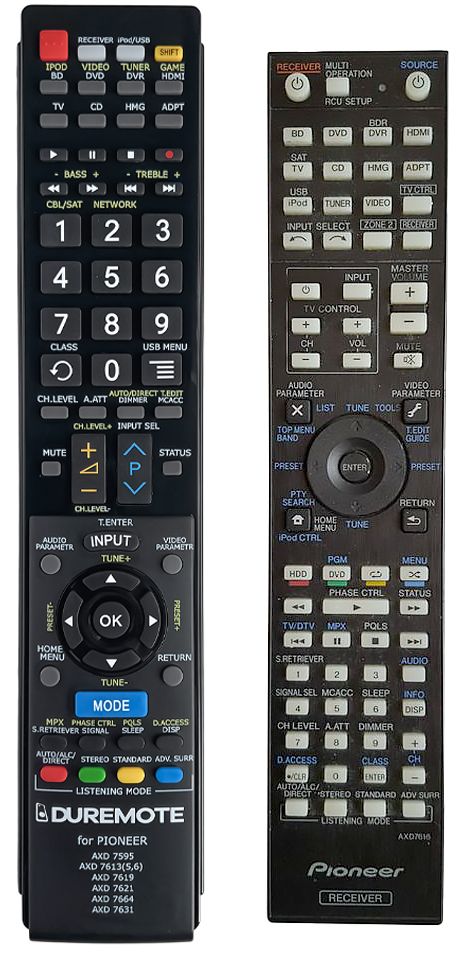 PIONEER AXD7616 - távirányító duplikátum
