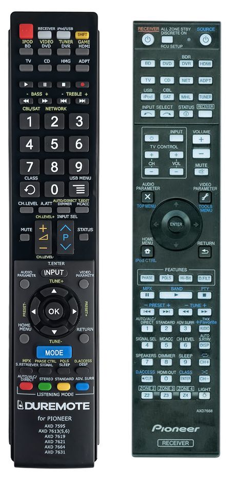 PIONEER AXD7668 - távirányító duplikátum