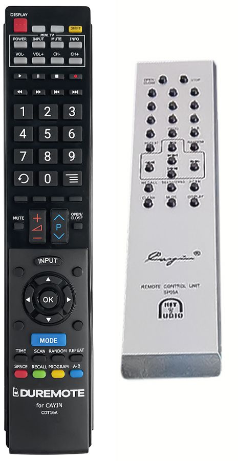 CAYIN CDT16A + TV vezérlés (mini TV) - távirányító duplikátum