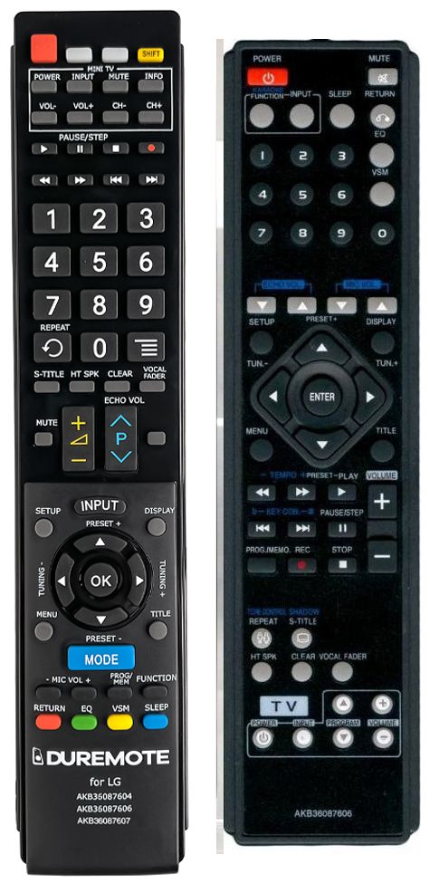 LG AKB36087606 + TV vezérlés (mini TV) - távirányító duplikátum