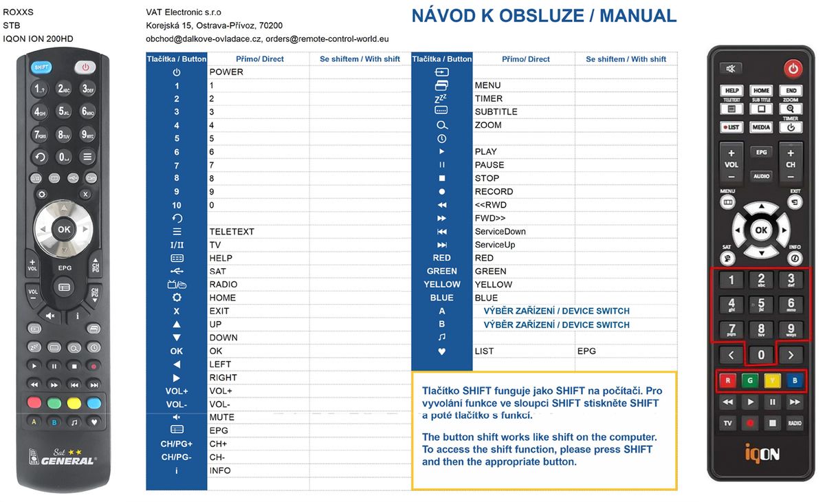 EDISiON OPTIMUSS OS2 -   


kompatibilis General márkájú távirányító